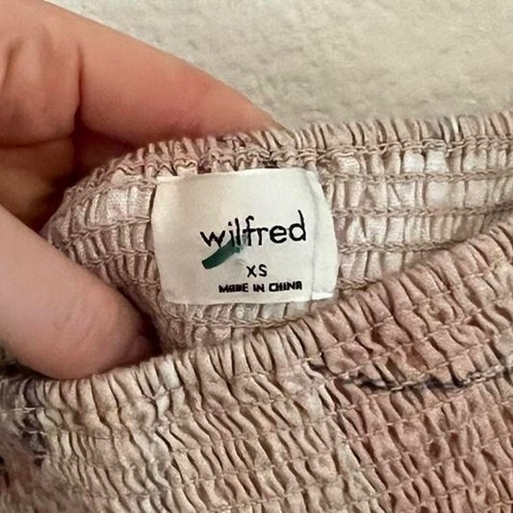 Aritzia Wilfred Tempest Linen Mini Dress in Sunfd Coral/Ardoise - Picture 6 of 8